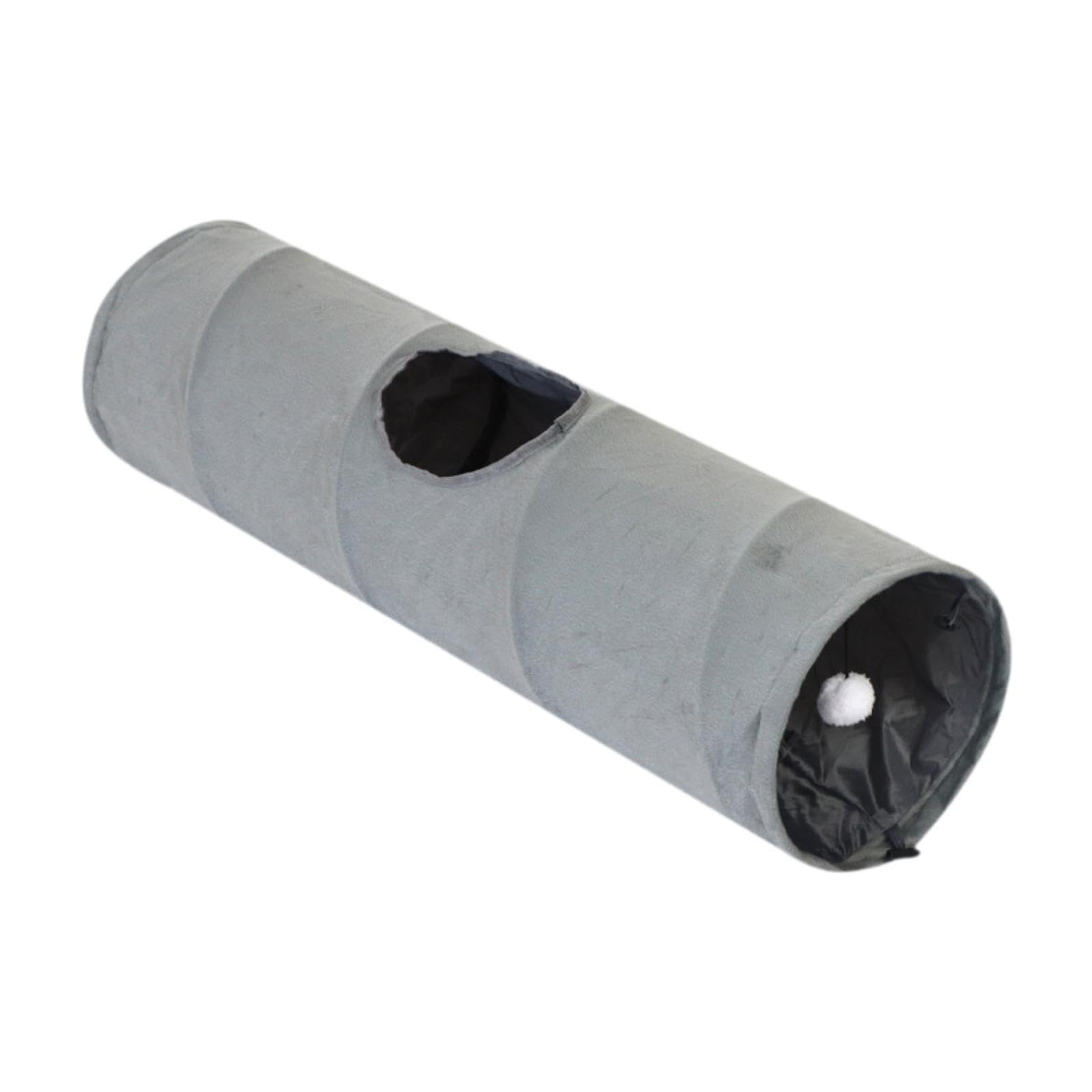 Enakshi Cat Tunnel For Indoor Cats Cat Hideout Sturdy Cat Toy For Puppy Cat Gray|Pet Supplies | Cat Supplies | Toys