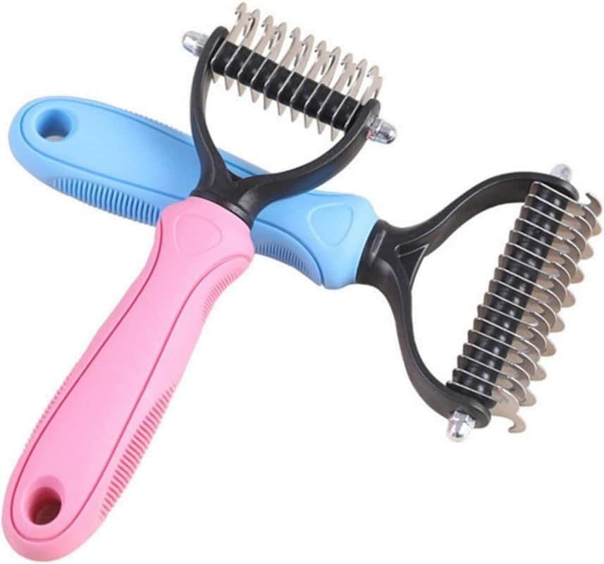 Dog Trust 1Pcs Deshedding Comb Tool For Pet Grooming (Puppies Dog & Cat) Gentle Hair Brushes Shedding Cleaning Fur Lice Remover 