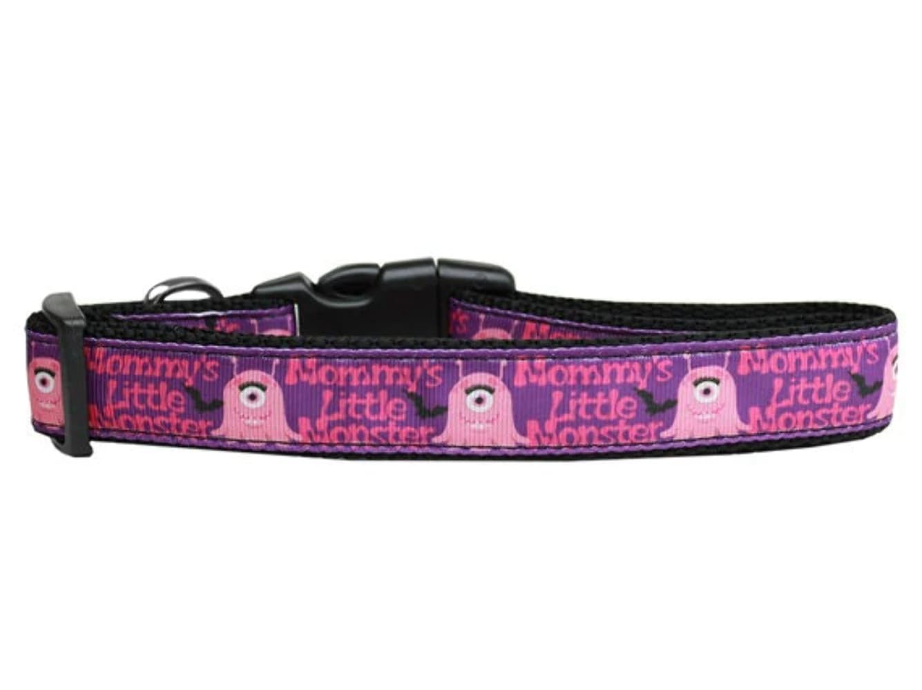 Pet Dog & Cat Nylon Collar or Leash, "Mommy's Little Monster" 3/8" w x 4 ft. leash