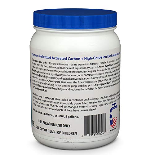 Boyd Enterprises Cpblu44 Chemi-Pure Blue Grande Aquarium Filtration, 44 Oz, Black