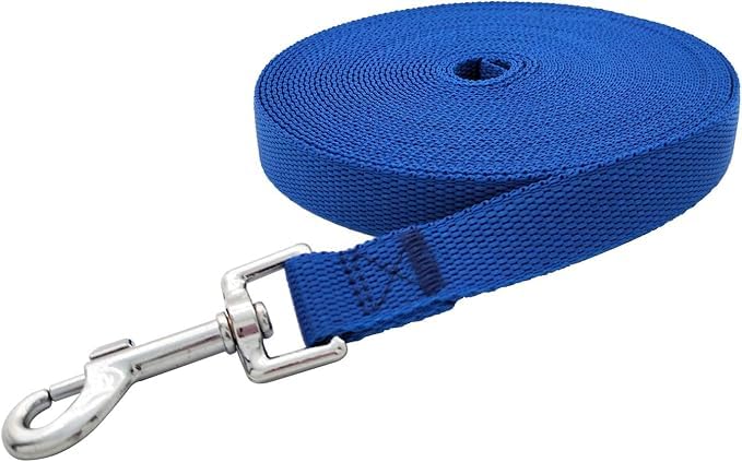 Nylon Training Dog Leash For Small Medium Large Dogs, 15Ft 20Ft 30Ft 50Ft 100Ft Long Leash Dog/Puppy Lead For Obedience Recall T
