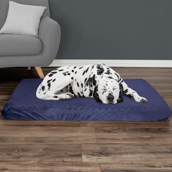 Memory Foam Dog Bed ? 2-Layer Orthopedic Dog Bed with Machine Washable Cover - 46 x 27 Dog Bed for Large Dogs up to 95lbs by PET