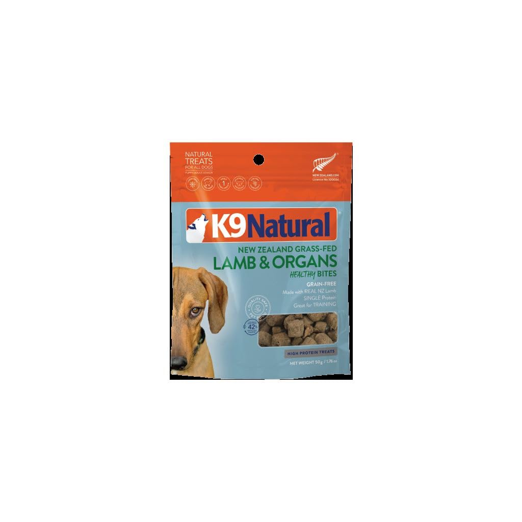 K9 Natural Grain-Free Freeze-Dried Dog Treats, Lamb Bites 1.76oz