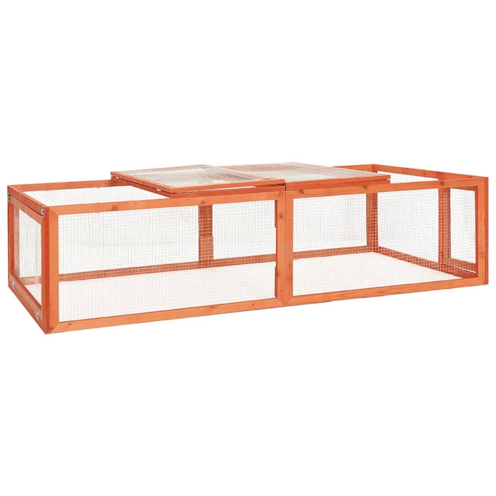 SKM Rabbit Hutch 72"x35.4"x18.1" Solid Firwood