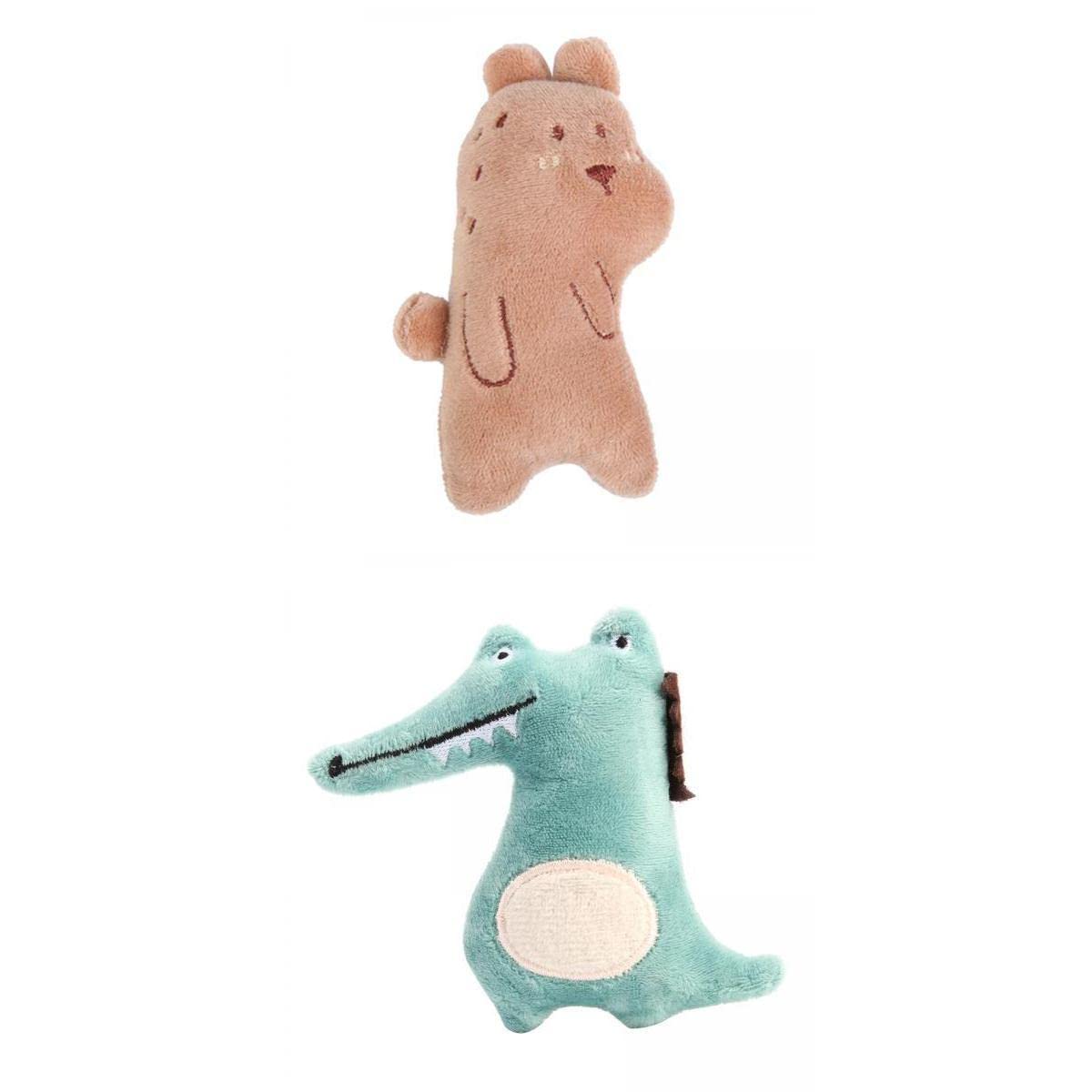 Enakshi 2X Cat Toothbrush Catnip Molar Stick Teeth Cleaner Toys Crocodile Bear|Pet Supplies | Cat Supplies | Toys