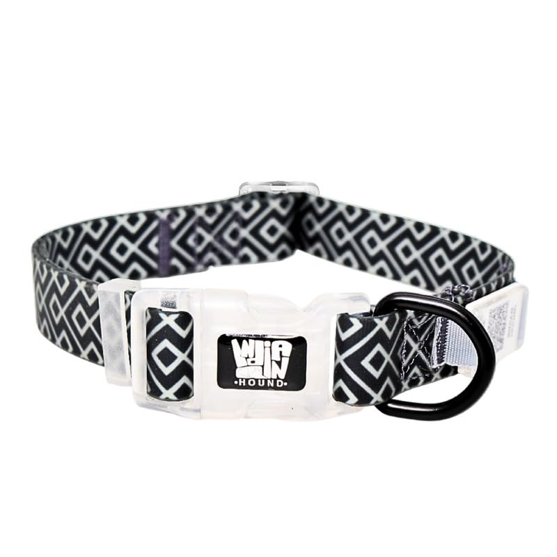 Plushmate X Indian Hound Nylon Dog Duratuff Collars With Personalized Qr Tag, Create Digital Pet Profile, Belt With Adjustable L
