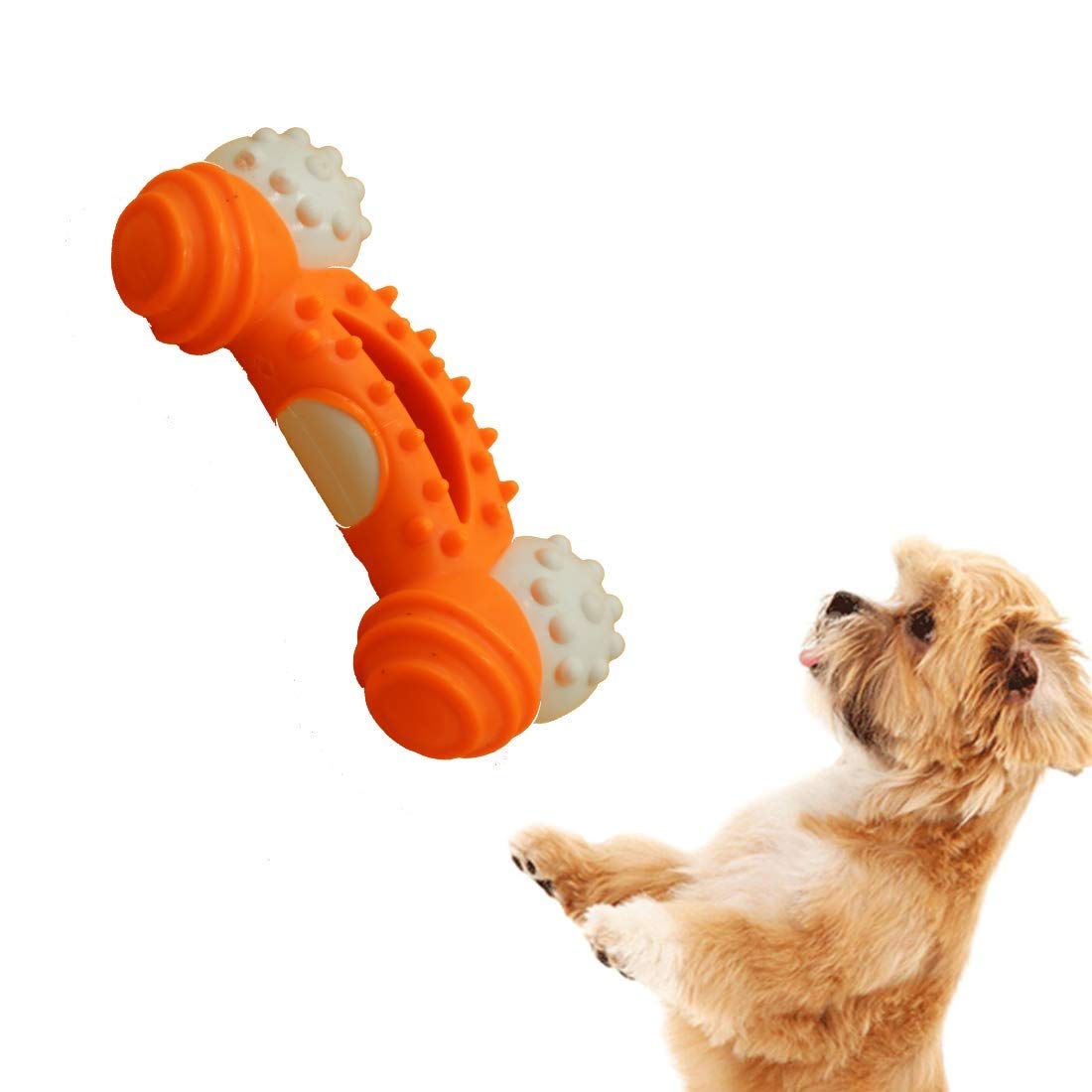 Psk Dog Toys For Chew Bone Dental Teething Toy For Aggressive Chewers And All Breeds Dogs And Puppies (Color May Vary)