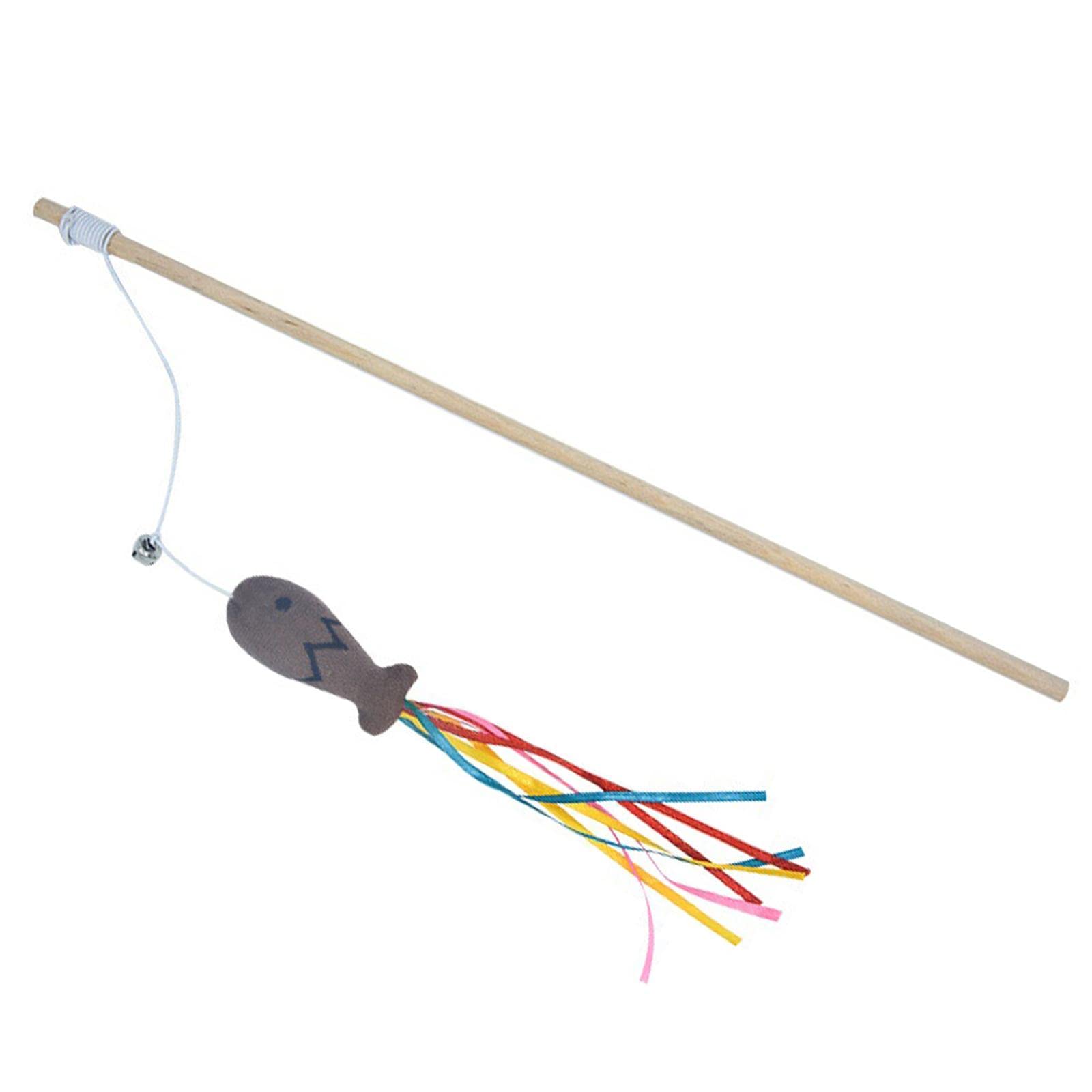 Atorse Cat Wand Toy Cat Toy Wand Fun Playing Scratching Interactive Kitten Toys Coffee|Pet Supplies|Cat Supplies|Toys