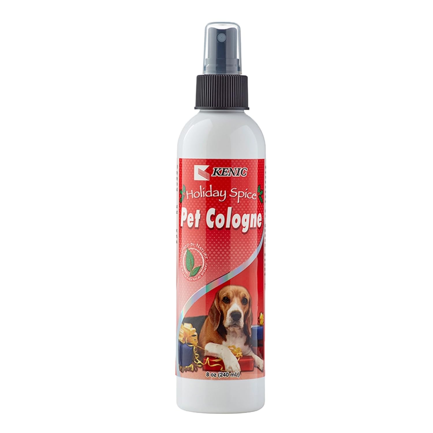 Kenic Holiday Spice Pet Cologne, Long Lasting Limited Edition Cinnamon & Nutmeg Scented Dog & Cat Deodorizing Spray, Freshens, N