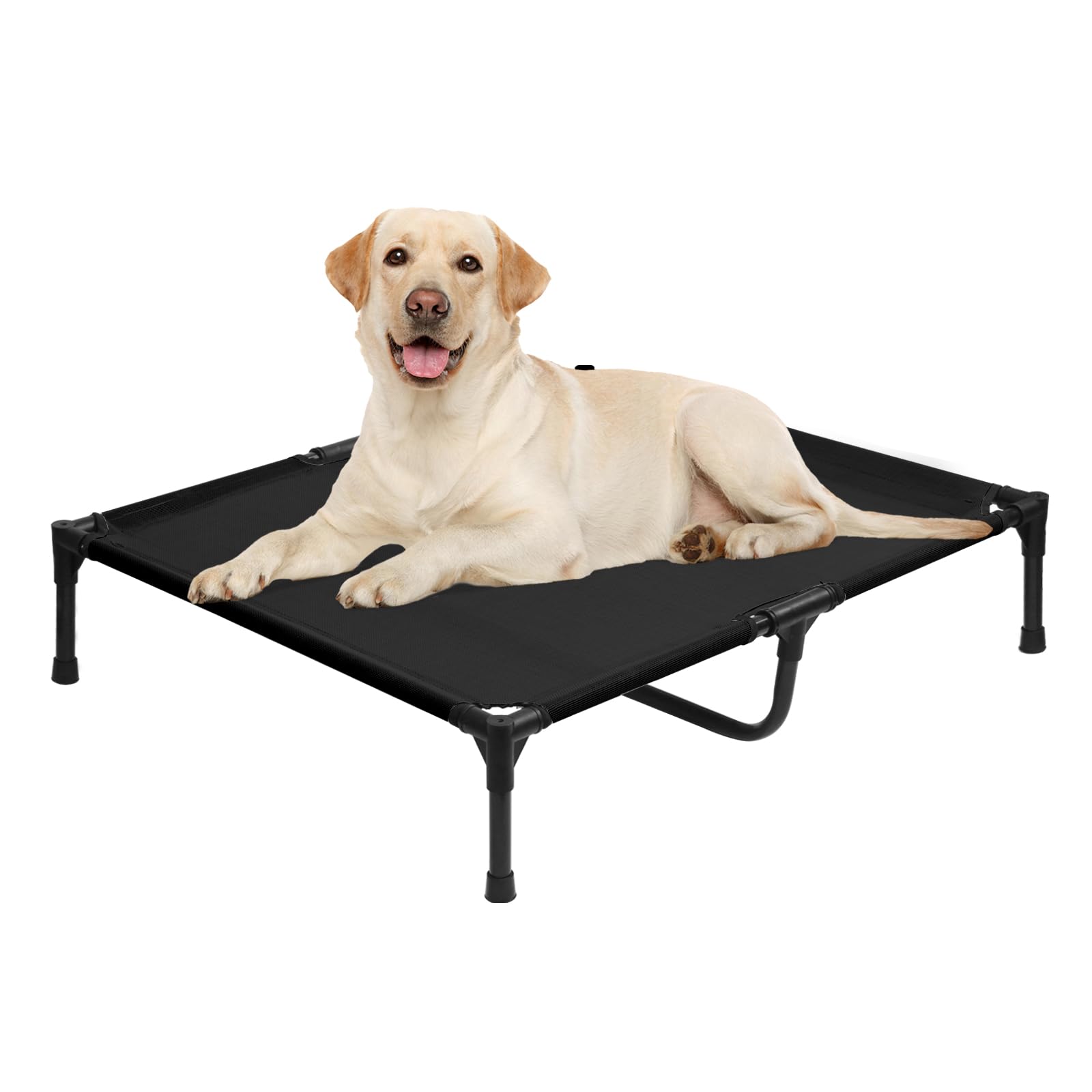 Elevated Dog Beds Large Sized Dogs, Cooling Raised Pet Cot Beds, Portable Lifted Camping Pet Bed With Washable Mesh, Durable Pet