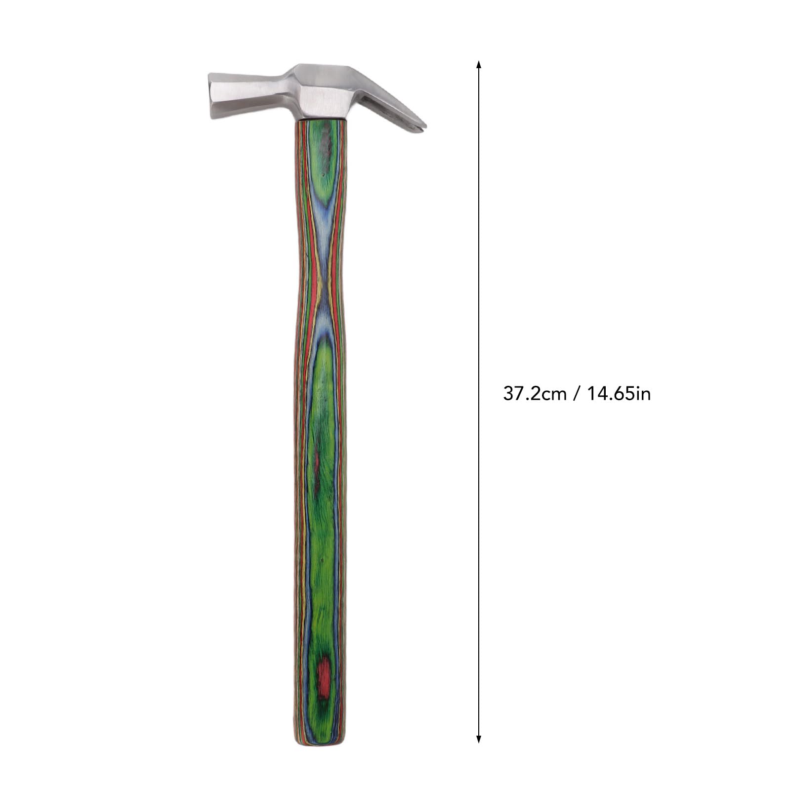 Tyenaza Farrier Hammer, Horseshoe Hammer Steel Wooden Handle Horse Shoe Nail Hammer Tool for Hoof Care