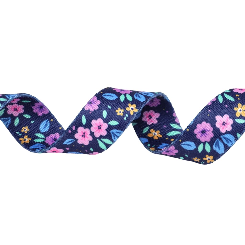HimyBB Martingale Dog Collar, Heavy Duty Nylon, XL (Neck 22-28"), Purple Floral Design