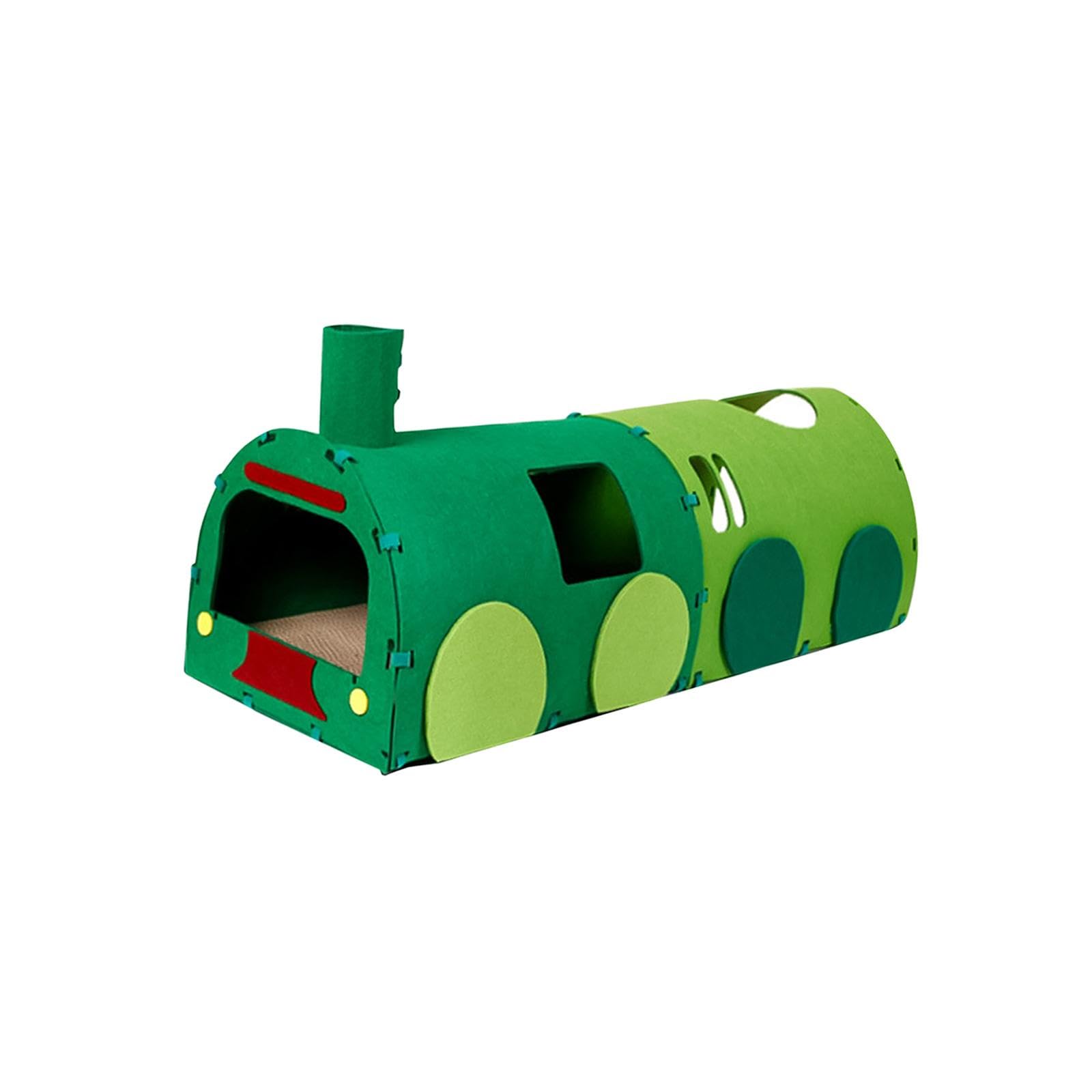 Ujeavette Cat Tunnel Cat Bed Cat Scratching Board Hideout For Rabbits Puppy Exercising
