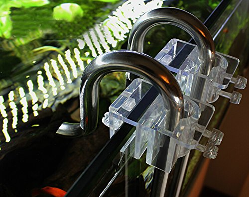 2-Pack Aquarium Lily Pipe Acrylic Fixture For Fix 13Mm 17Mm Inflow Outflow Tube