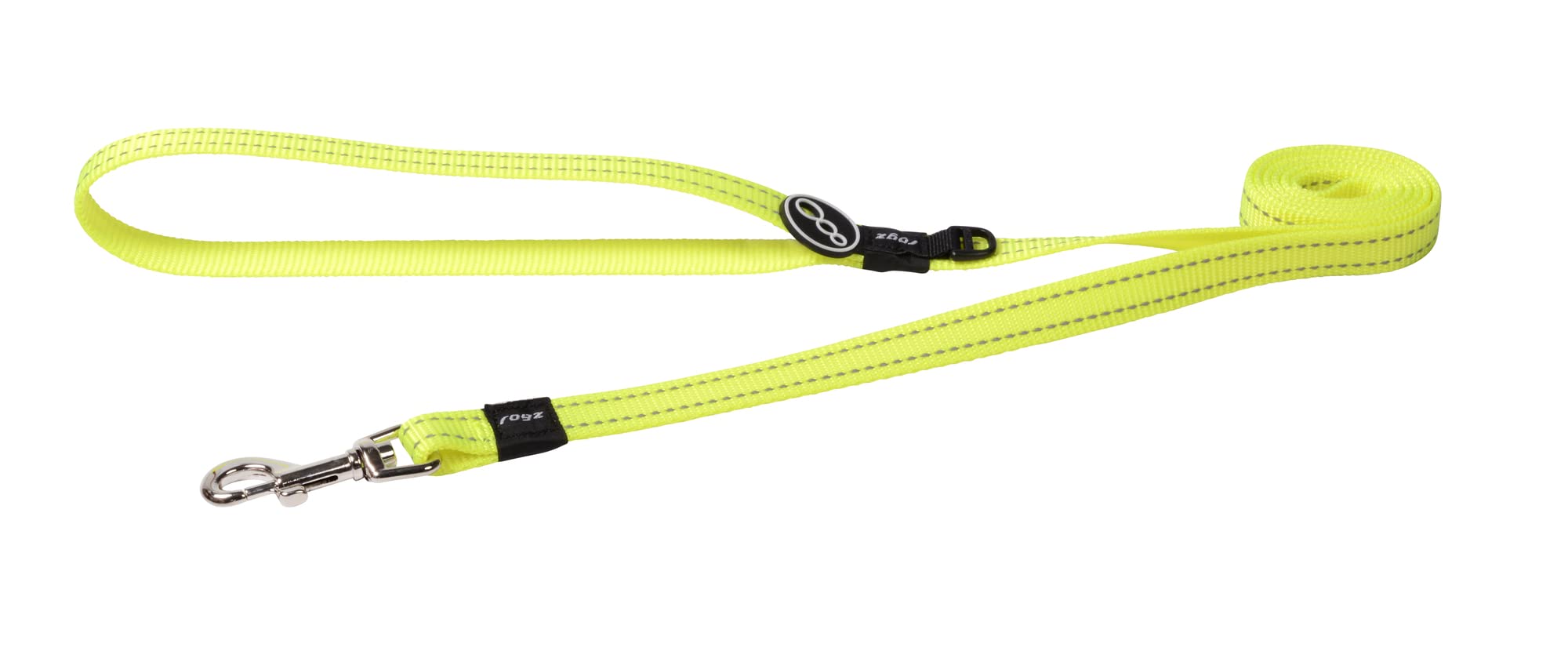 Reflective Dog Leash for Medium Dogs, 5/8 wide, 6 long, Yellow