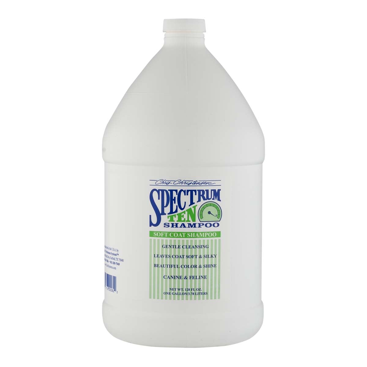 Chris Christensen Spectrum Ten Dog Shampoo, Groom Like A Professional, Gentle Cleansing, Gorgeous Shine, Made In Usa, 3.8L