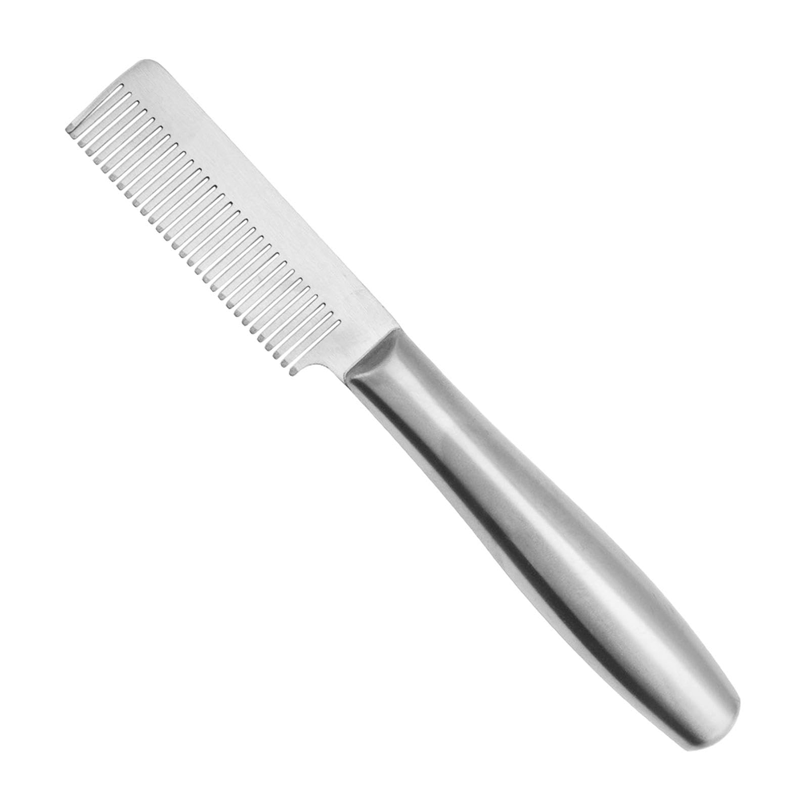 Ecomistiq Pet Hair Comb Cat Shedding Dog For Long And Short Puppy Silver Single Row| Brushes Combs & Rakes| Grooming | Supplies 