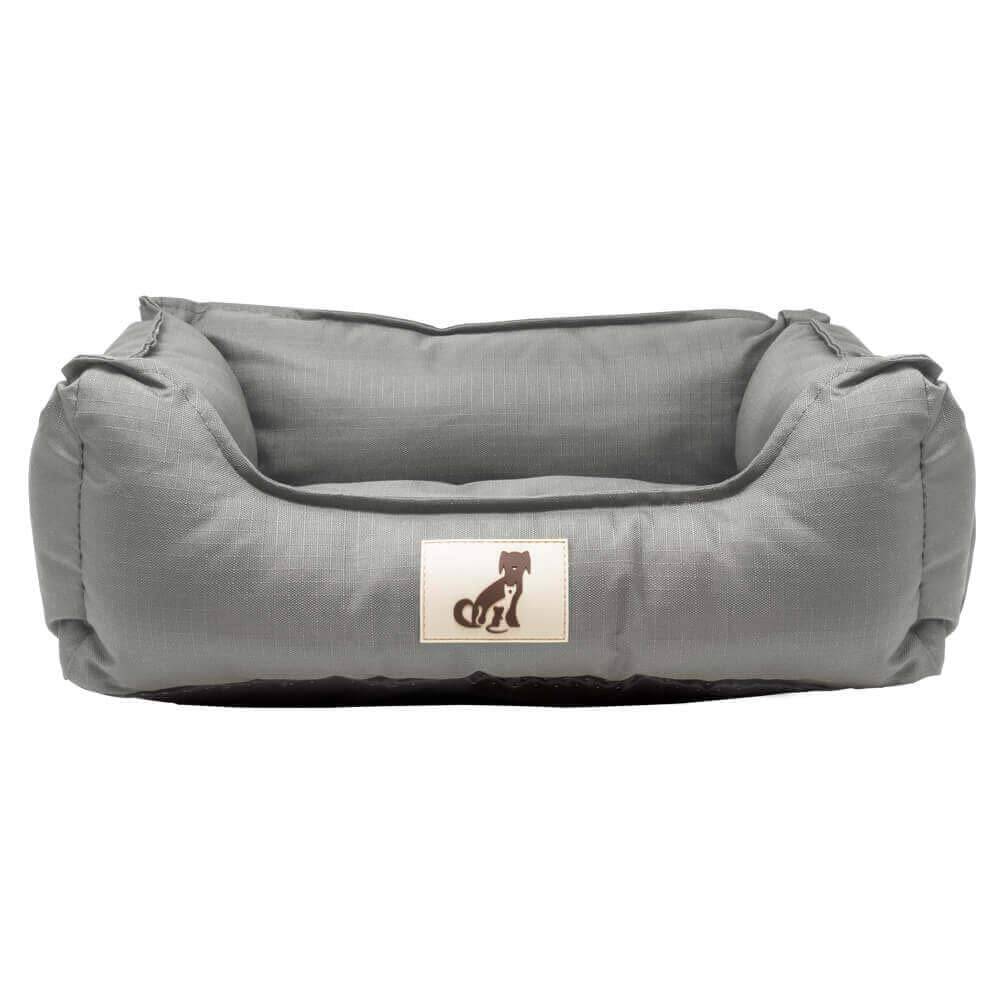 allpetsolutions Dexter Waterproof Dog Bed  Removable MachineWashable Cover, HardWearing Basket Bed, Grey (Large)