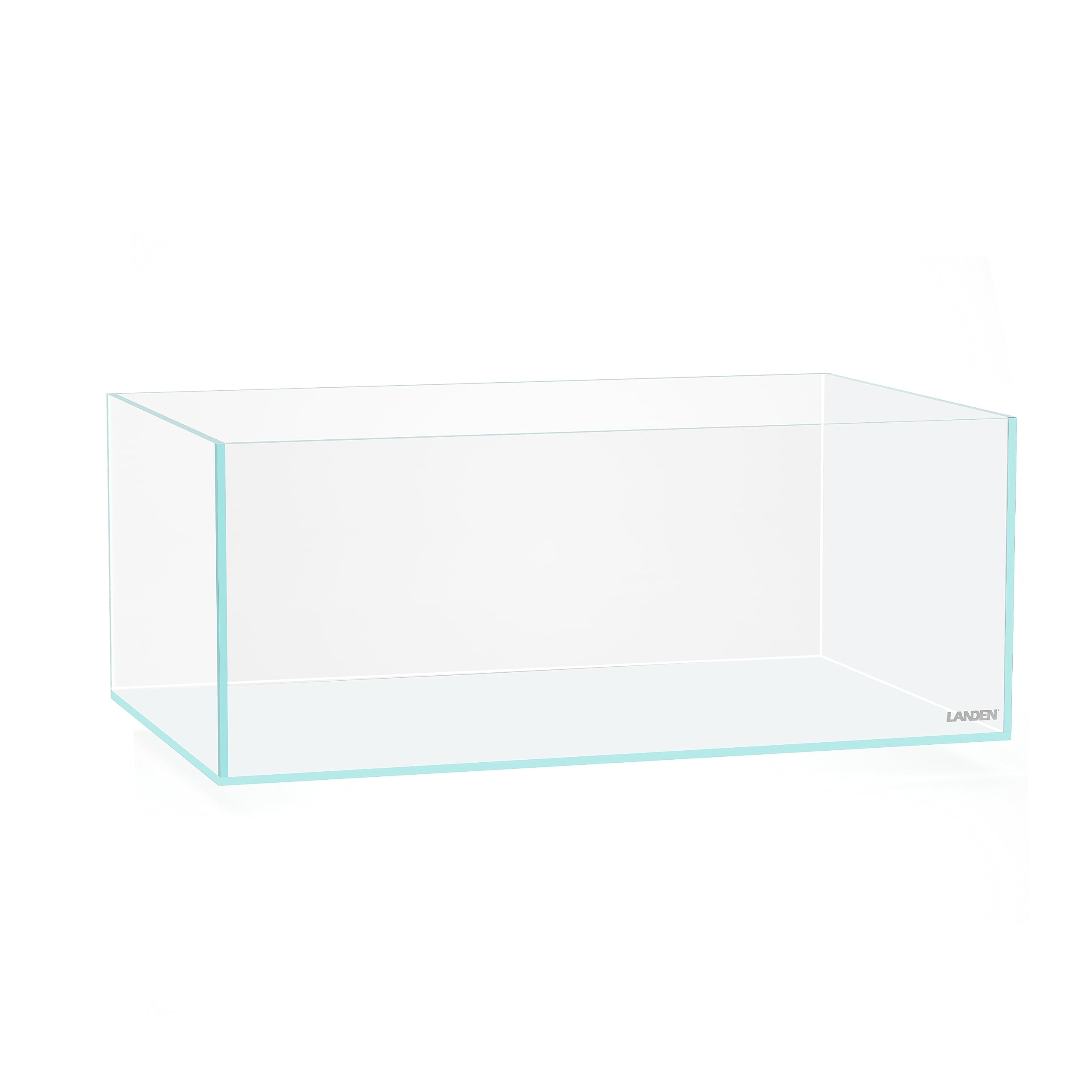 LANEDN 75S 22.1 Gal Shallow Tank, Shallow Fish Tank, Rimless Low Iron Tank, Bookshelf Aquarium W29.5  D17.7  H11 in(75x45x28cm);
