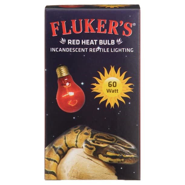 (3 Pack) Flukers Red Heat Bulbs for Reptiles 60 watt