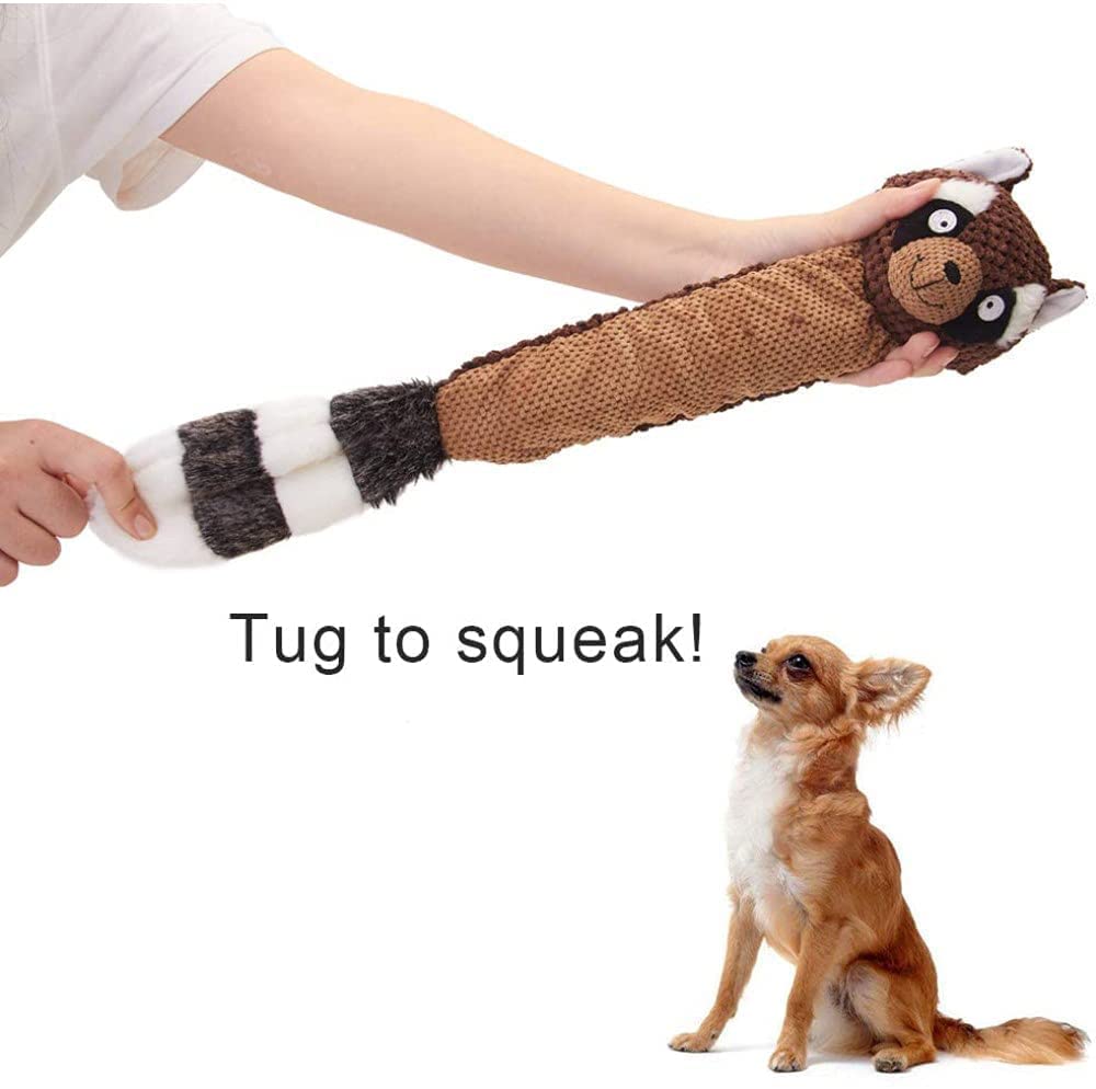 Dog Toy Plush Durable Small Dog Toys Low Stuffing Interactive Dog Plush Toys W/Squeaker Puppy Chew Toys Reduces Boredom (Medium,