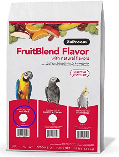 Zupreem 230342 Fruitblend Large Parrot Food, 35-Pound