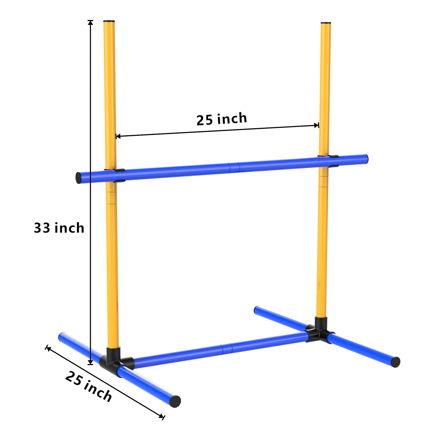 Ahailuoo Adjustable Dog Agility Jump Set - Training Hurdles With Height Adjustable Bars, Portable Design With Carry Bag For Indo