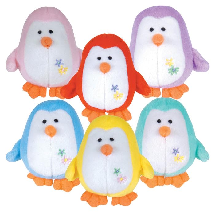 Jeffers Color Plush Penguin Squeaky Toy For Small Dogs, Light Green, 3''- Cute, Safe, And Comfy Plush Pet Toy For Puppies, Inter
