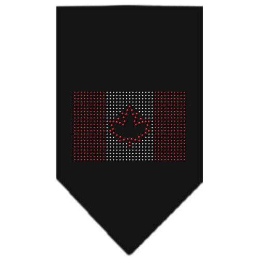 Mirage Pet Products Canadian Flag Rhinestone Bandana, Large, Cocoa