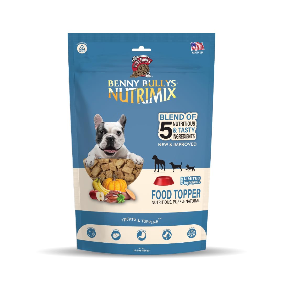 Benny Bullys NutriMix - Freeze Dried - Dog Food Topper and Treats - 436g/ 15.4oz