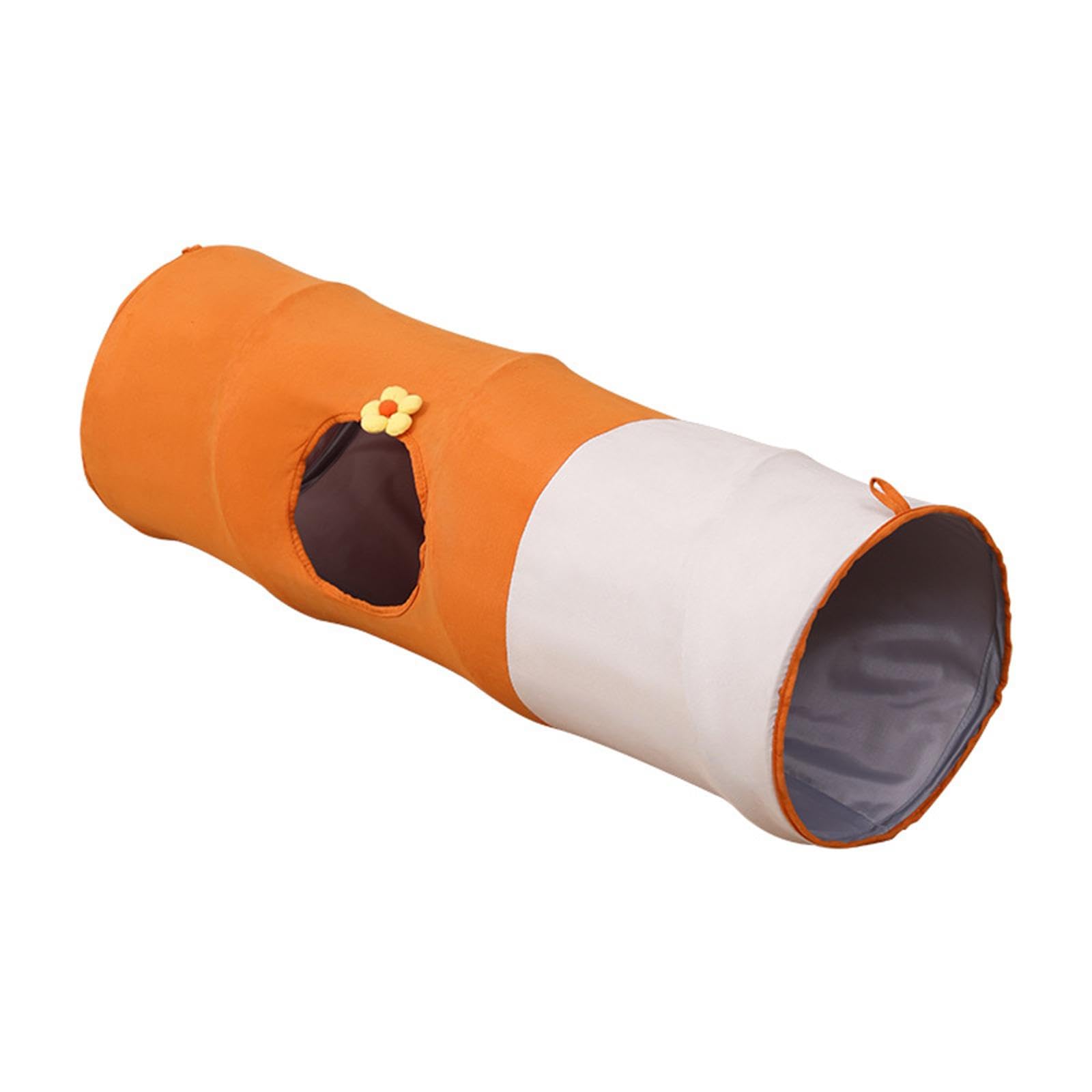 Calandis Straight Cat Tunnel Lovely Foldable Kitten Tube For Playing Training Bunny Small | Toys | Cat Supplies | Pet Supplies