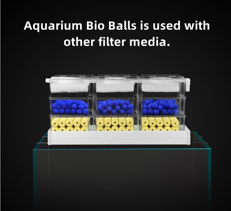 Tnfeeon Balls Filter Media, Aquarium Filter Ball 500Ml Reusable Freshwater Seawater For Aquarium And Pond Filter Media (Diameter