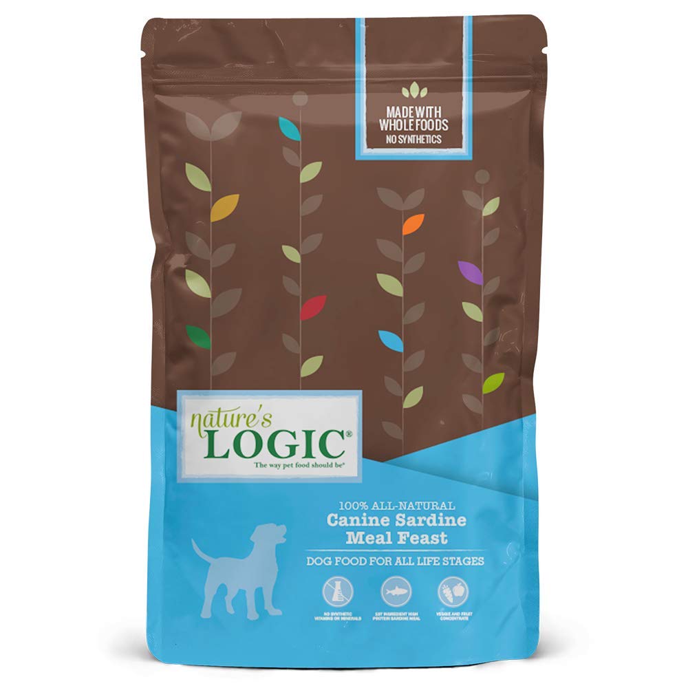 NATURES LOGIC Dry Dog Food - 100% Natural - No Synthetics - for All Ages, Sizes, Breeds - Free from Common Allergens, High Prot