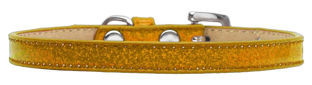Dog, Puppy & Pet Ice Cream Collar Plain, Blank Gold 10
