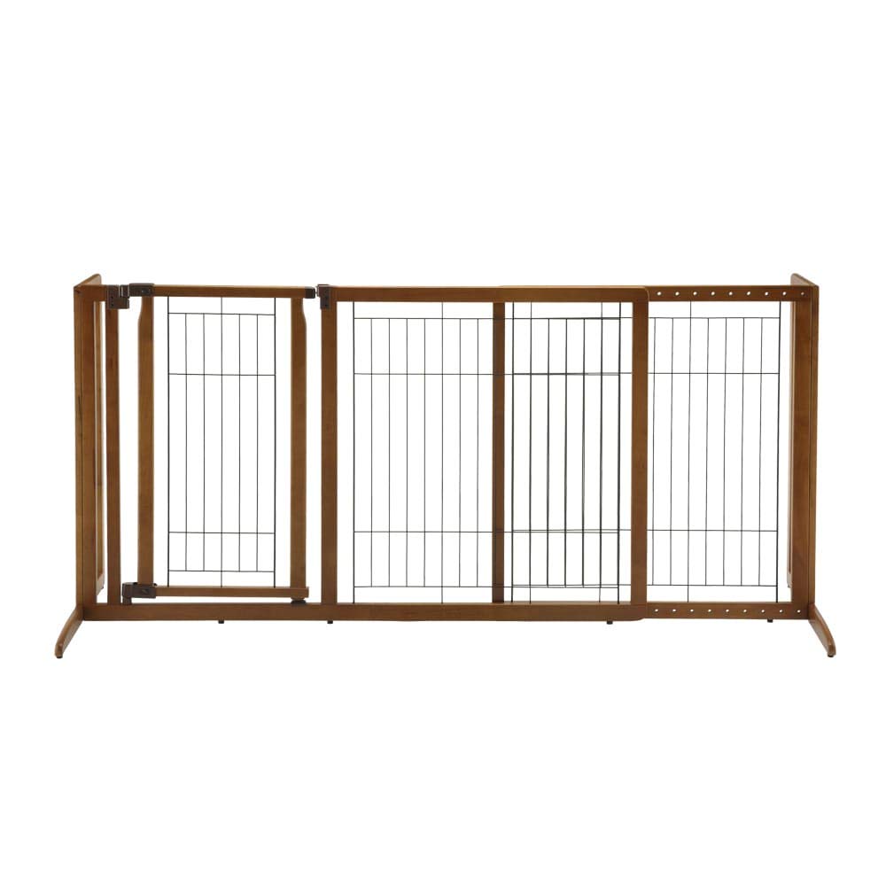 Richell Deluxe Freestanding Pet Gate With Door, Large