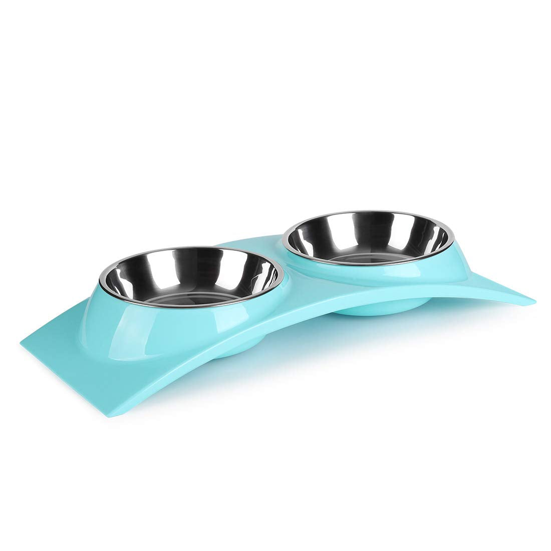 Bososenonbrand Paragon Double Small Dog Bowls Premium Stainless Steel Food And Water Bowls For Cats, Dual Use Pet Feeder With St