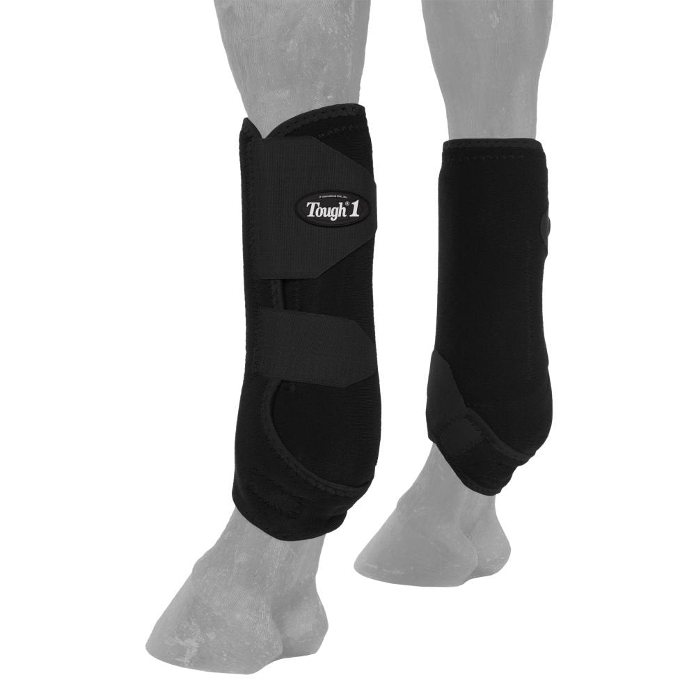 Tough 1 Vented Sport Boots Front L Black