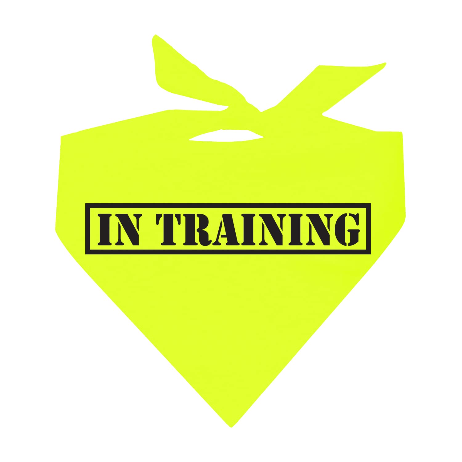 In Training Neon Dog Bandana (Assorted Colors)