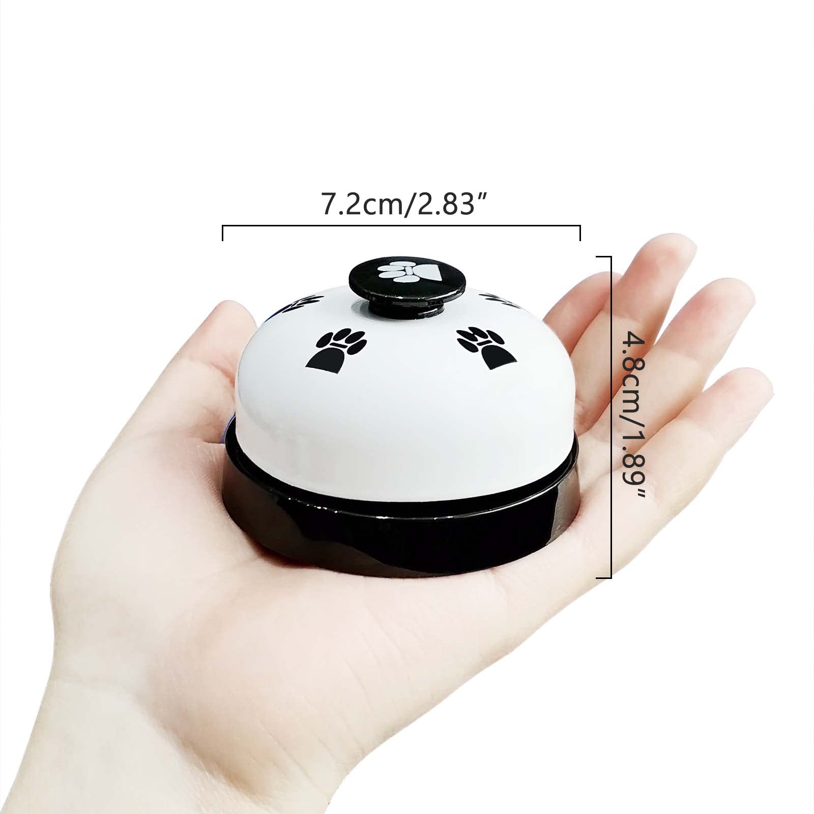 Pet Training Bell, 1 Pack Call Bell For Dog Or Cat, 2.83 Inch Diameter With Metal Construction, White