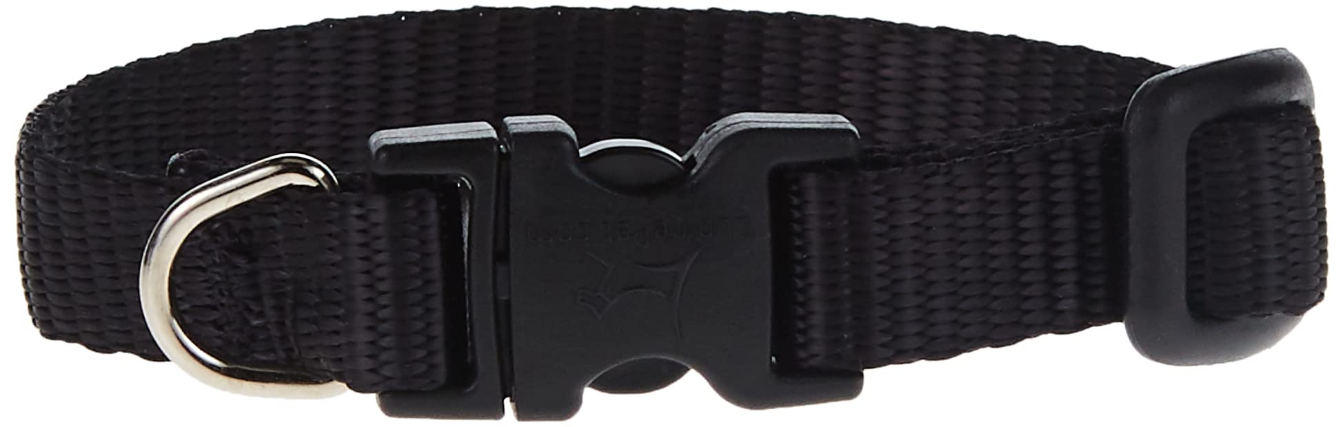 LupinePet Basics 1/2'' Black 6-9'' Adjustable Collar for Extra Small Dogs
