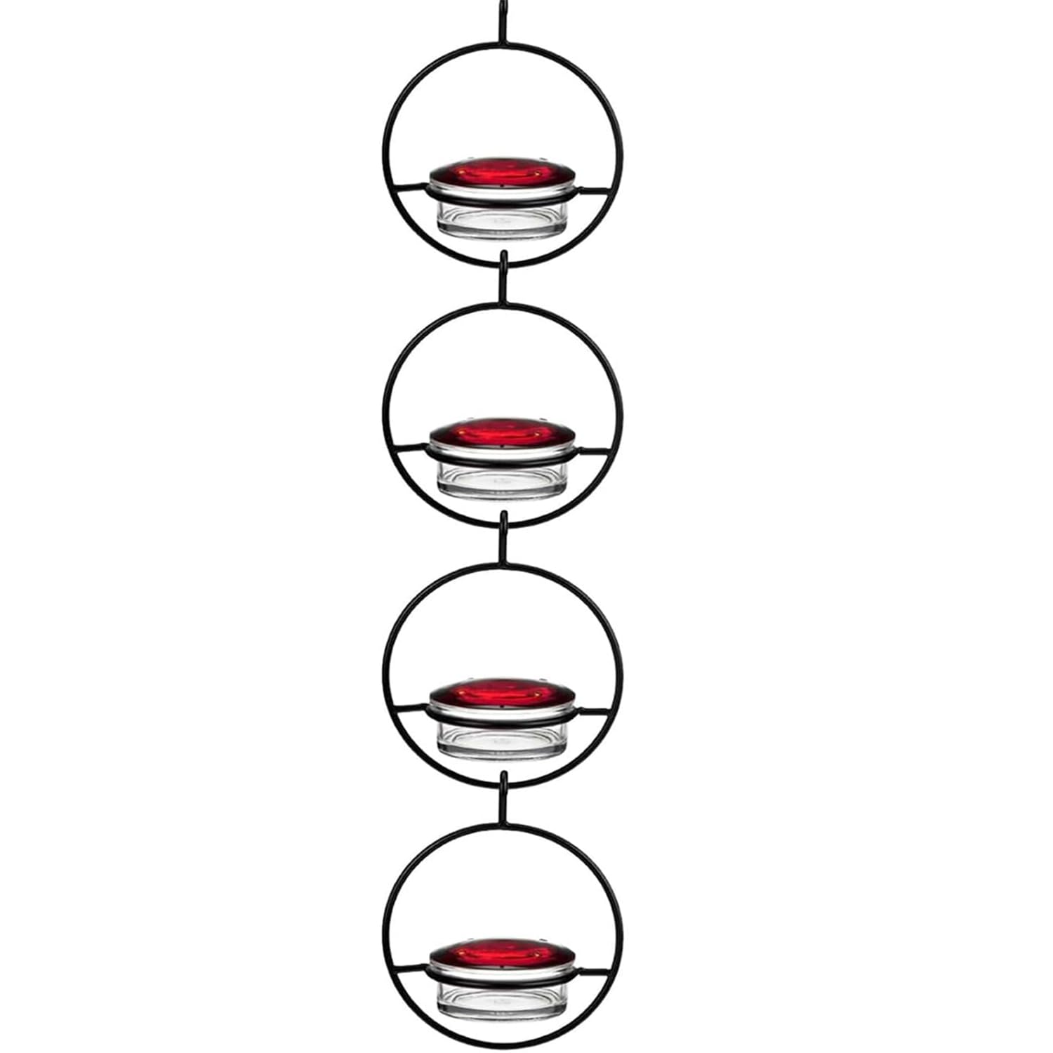 2025 New Hummingbird Feeder, 4PCS Circular Hanging Ant & Bee-Proof Hummingbird Feeders for Outdoor Garden, Patio, Backyard - Lea