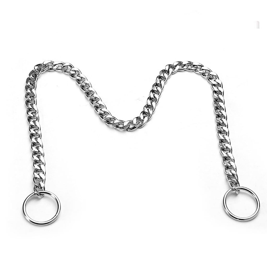 Dog Choker Collar Medium, Dogs Chain Collars Slip P Chain Choke Metal Link Training Heavy Duty Martingale Dog Collar For Xs Smal