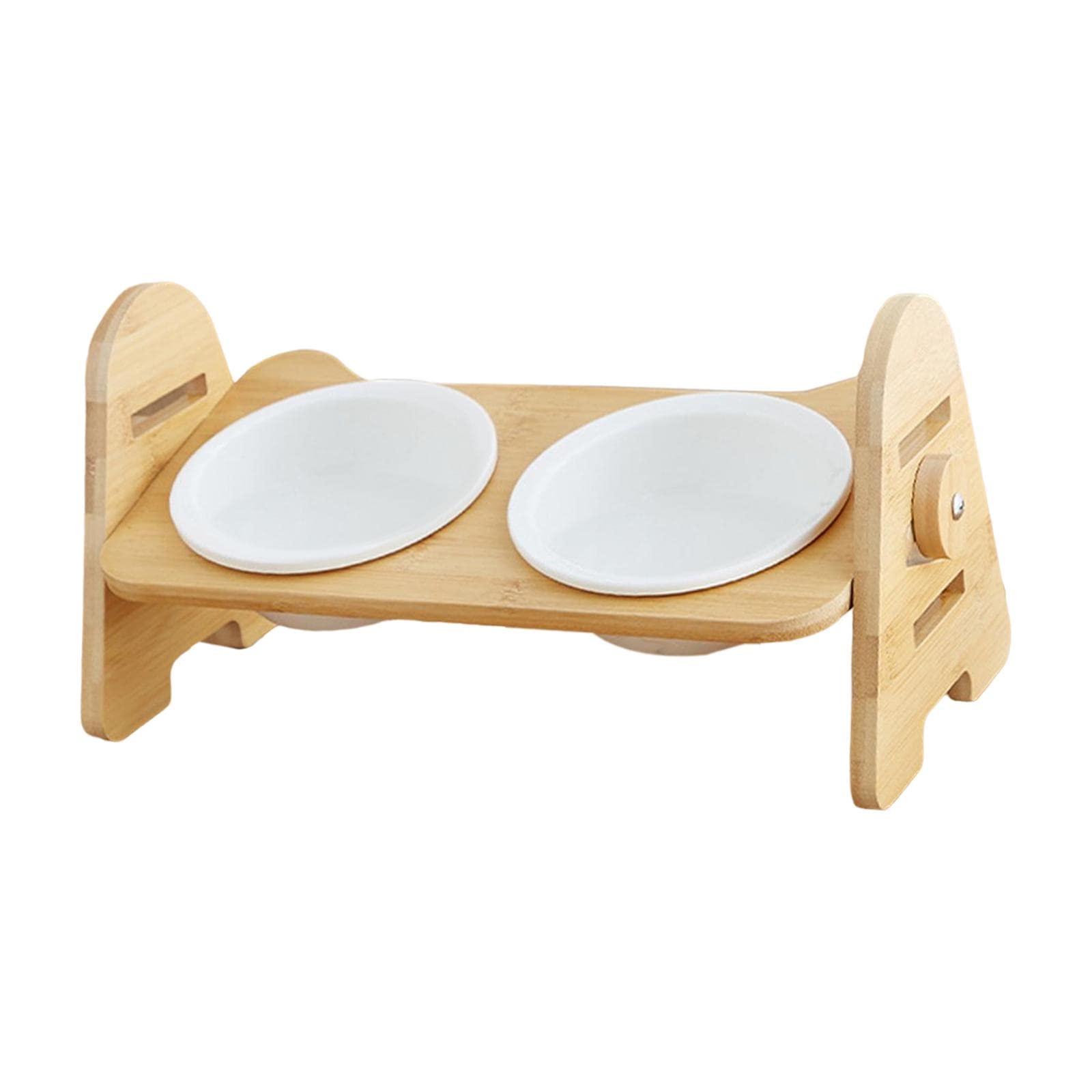 Atorse Cat Dog Bowl Raised Drinking Feeding Dish Tilted Elevated Pet Food Feeder Double Bowl|Pet Supplies|Dog Supplies|Dishes Fe