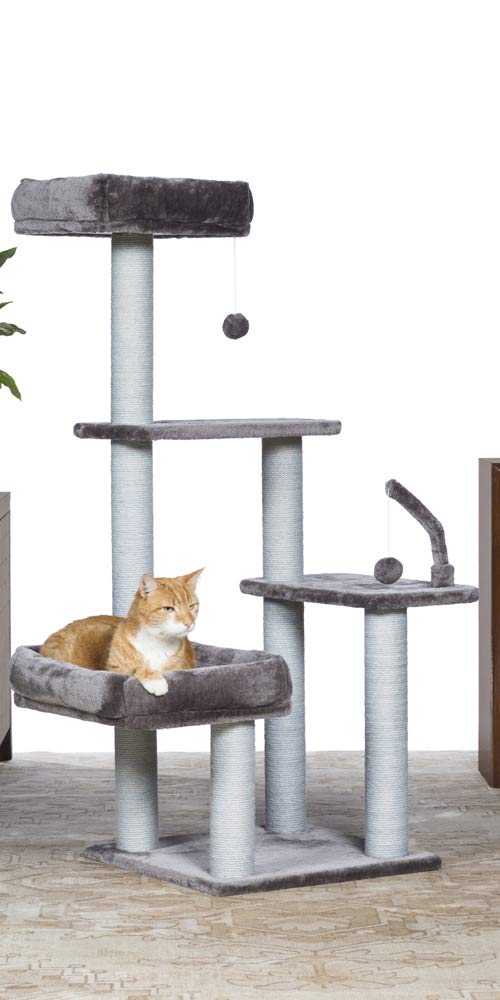 Prevue Pet Products Kitty Power Paws The Ritz 7307, 20.5'' W X 10.25'' H, 33 Lbs, Gray / Gray