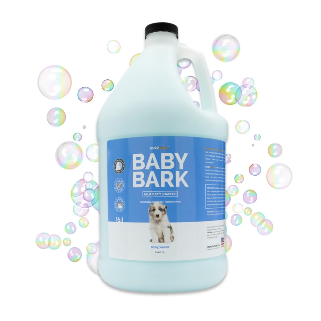 Bark2Basics Baby Bark Puppy Shampoo for Dogs, Gallon - Naturally Derived Ingredients, Formulated for Puppies, Professional Groom
