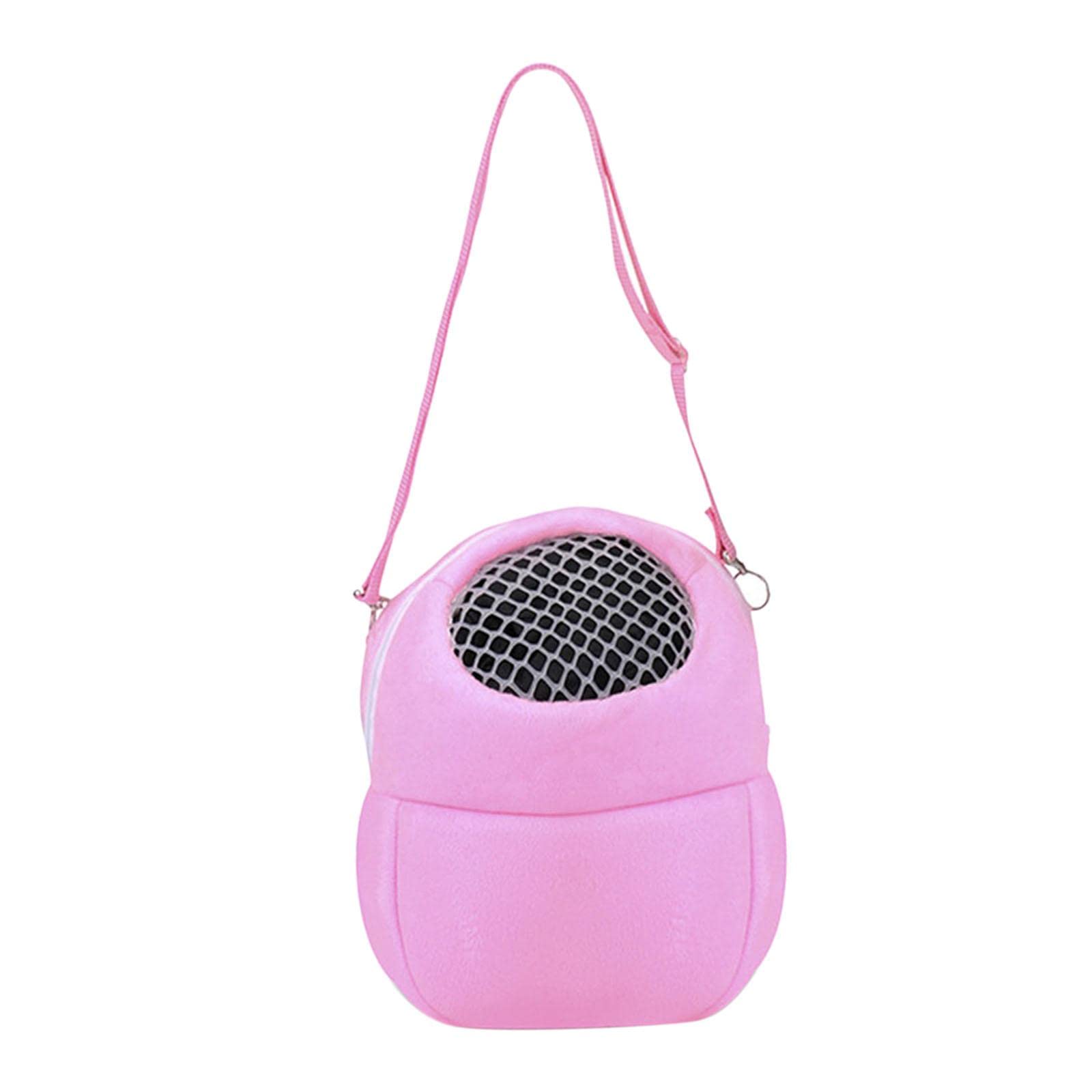 Enakshi Pet Small Animal Carrier Bag Travel Warm Cage Hamster Pouch Pink 27x22cm |Pet Supplies | Small Animal Supplies | Carrier