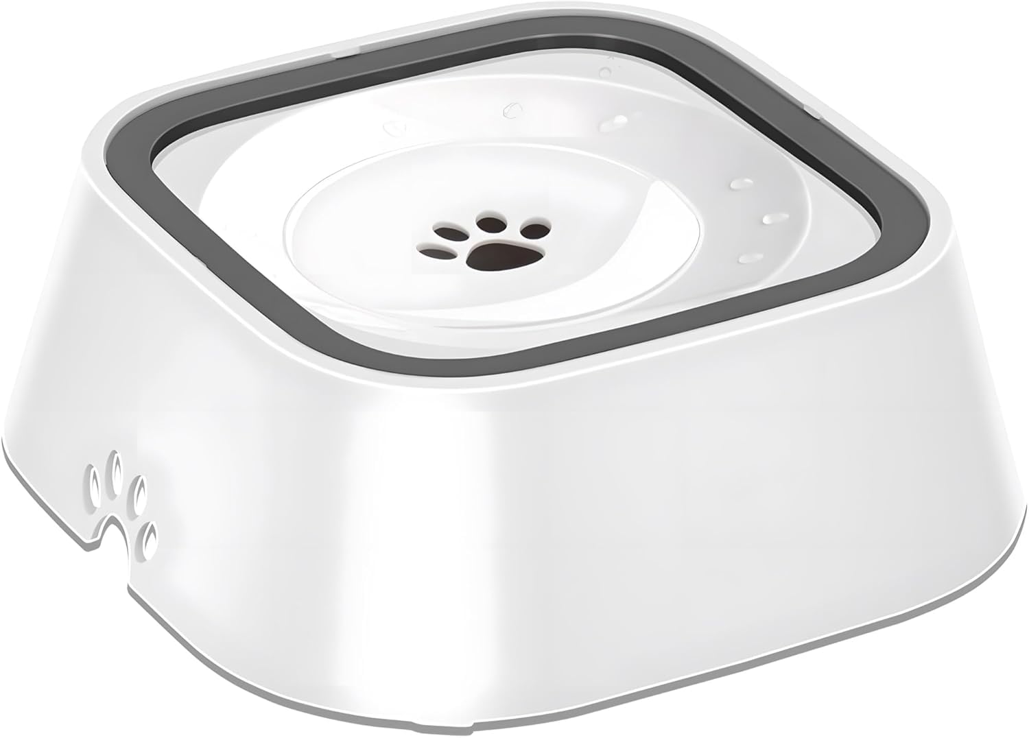 Bindex Anti Splash Pet Bowl Dog Water Bowl No Spill Pet Water Bowl No Drip Slow Water Feeder Dog Bowl NoSlip Pet Water Dispense