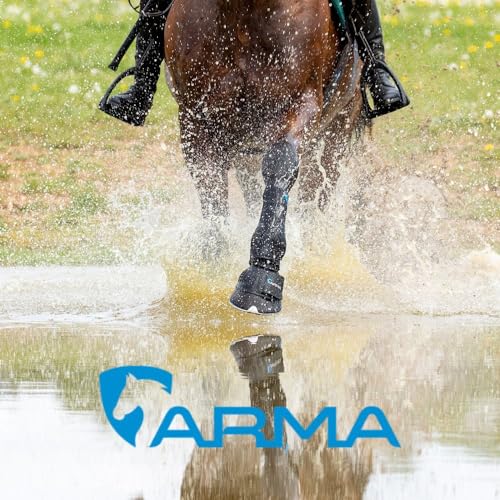 Arma Over Reach Horse Bell Boots (White, Cob)