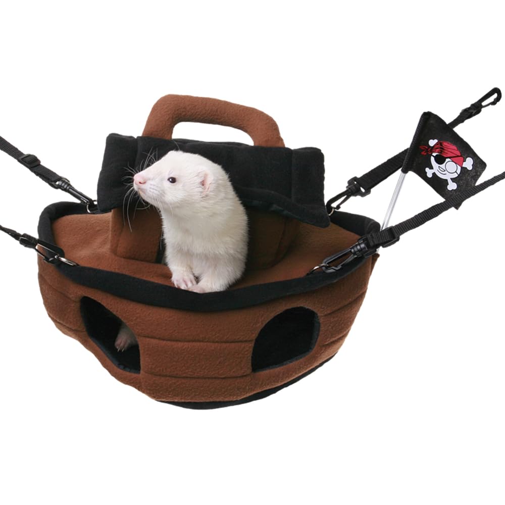 Marshall Pirate Ship Cage Accessory For Small Animals