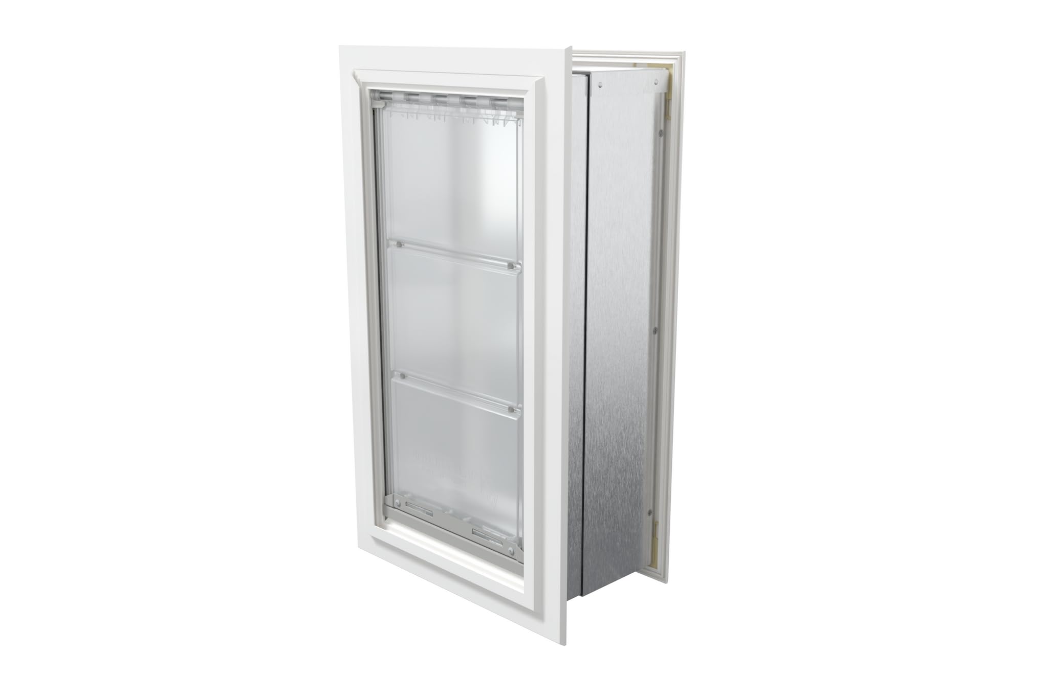Endura Flap Pet Door For Walls In White | Energy-Efficient Single Flap Design For Wall Installations | All-Weather Protection Wi